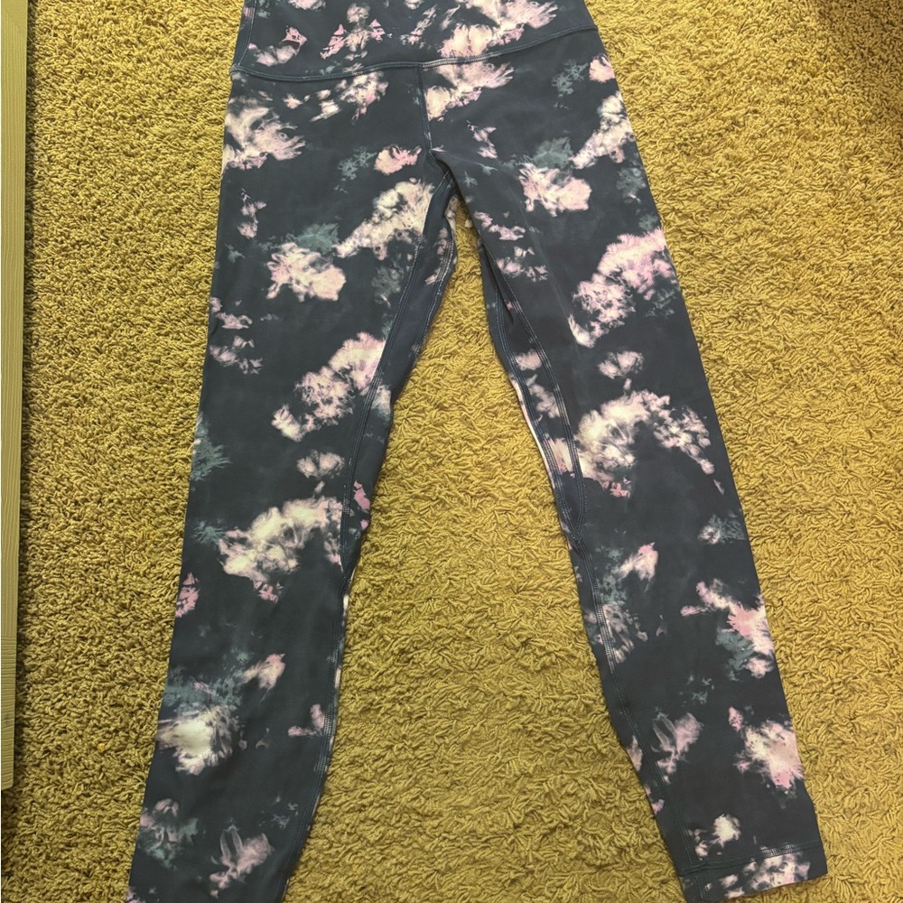 lululemon athletica Tie-Dye Leggings - Black and Pink
